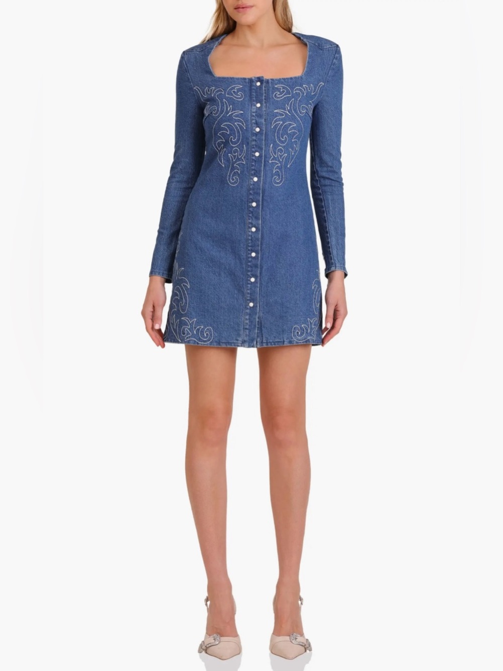 Avec Les Filles Denim Dress